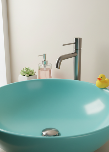 Evora - Brass Basin Tap & Click-Clack Waste Set