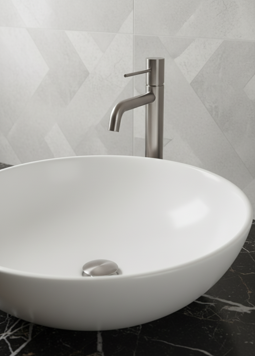 Evora - Brass Basin Tap & Click-Clack Waste Set