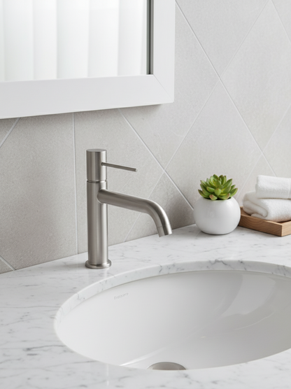 Evora - Brass Basin Tap & Click-Clack Waste Set